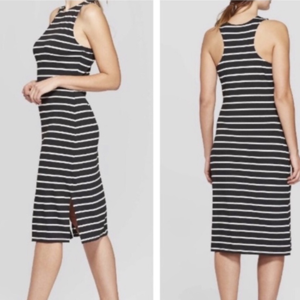 Striped midi dress- xxl